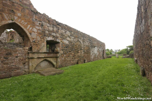 Walls of the Bonamargy Friary