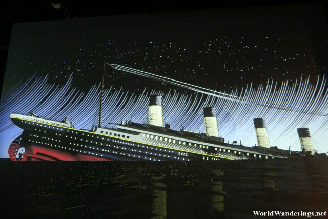Video of the RMS Titanic in Her Final Moments at the Titanic Belfast