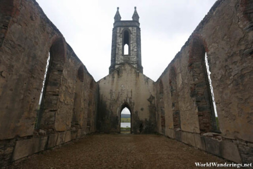 Inside the Ruins of the Dunlewey Church of Ireland