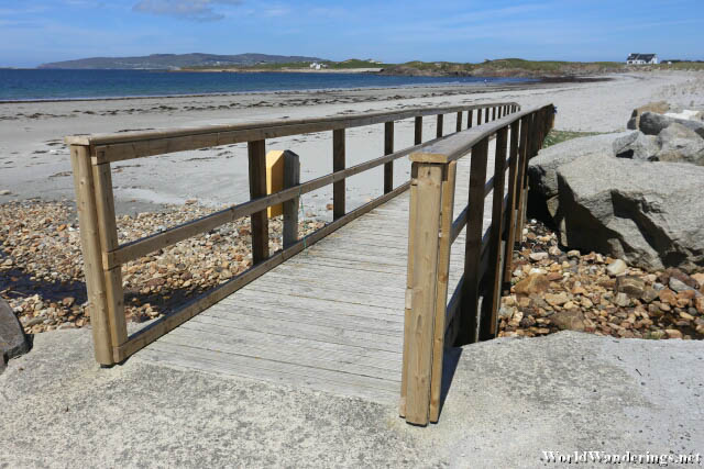 Wooden Bridge to the Beach at Crohy