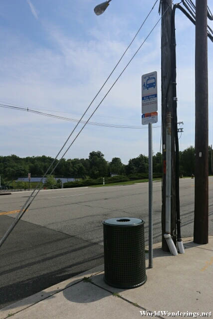 Bus Stop at Livingston New Jersey