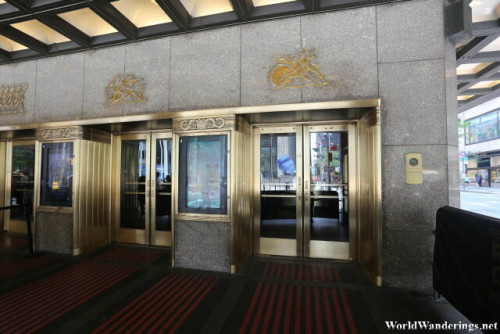 Entrance of the Radio City Music Hall
