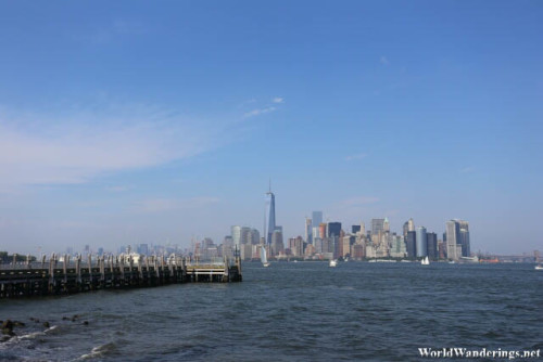 New York City from Liberty Island