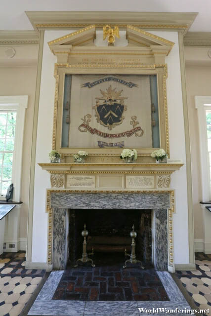 Fireplace at the Carpenter's Hall
