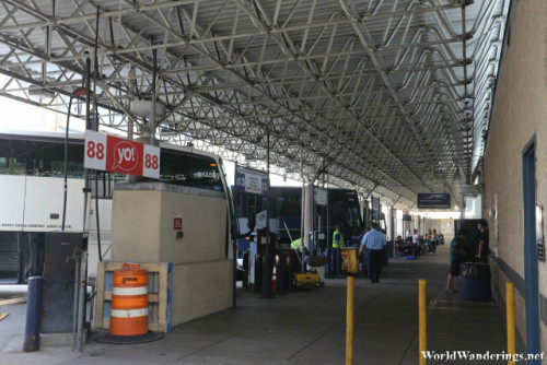 Loading Bays at the Bus Terminal in Philadelphia