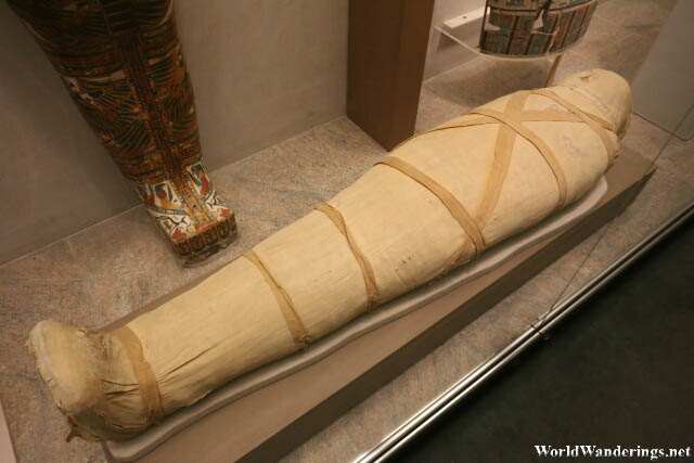 Wrapped Mummy at the Metropolitan Museum of Art in New York