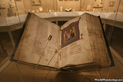 Old Bible at the Metropolitan Museum of Art in New York