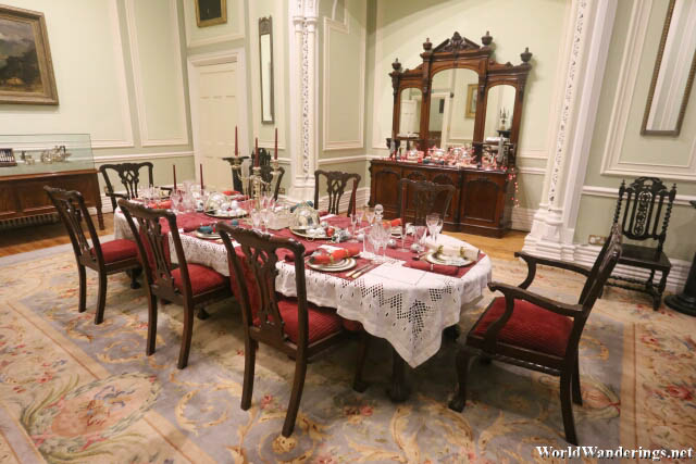 Elegant Dining Room at Kylemore Abbey