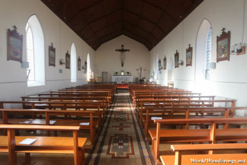 Inside Saint Columba's Church in Carran