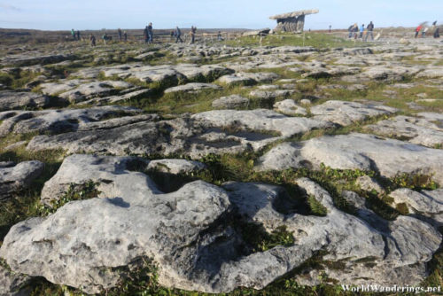 Poulnabrone Dolmen in the Distance at the Burren