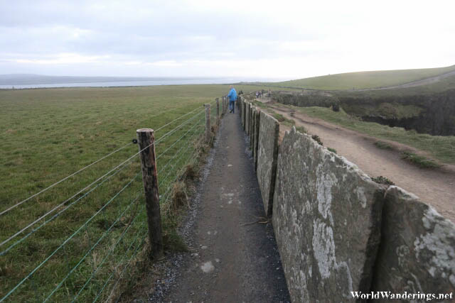 Muddy Path on the Left of the Cliffs of Moher