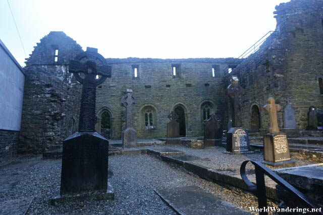 Cemetery at the Ruins of the Cong Abbey in the Village of Cong