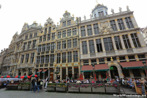 Guildhalls at La Grand-Place in Brussels