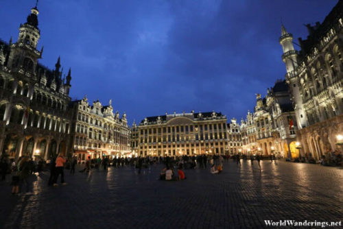 Night Time at La Grand-Place in Brussels