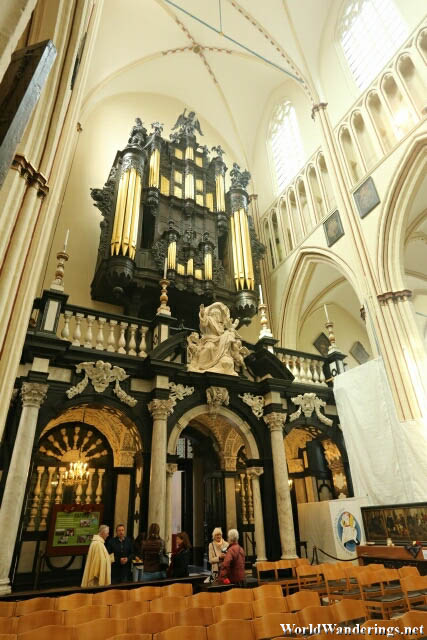 Impressive Interior of the Sint-Salvator Church in Bruges