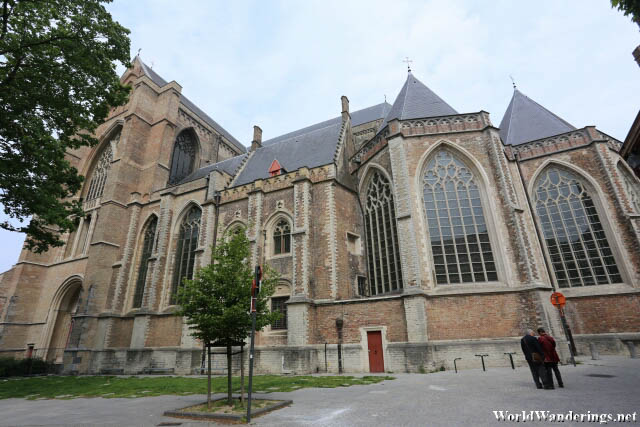 Behind the Sint-Salvator Cathedral