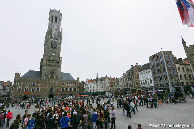Belfry of Bruges at Market Square