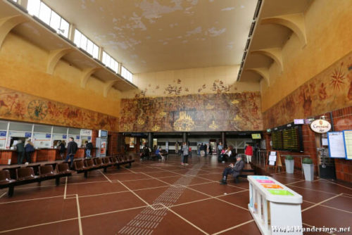 Inside the Bruges Railway Station