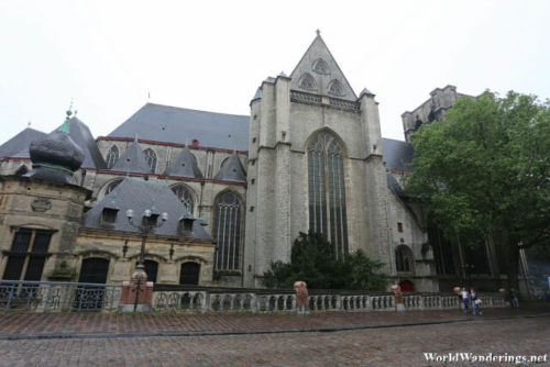 Side of Saint Michael's Church in Ghent