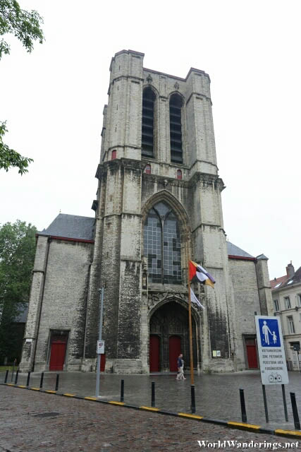 Main Entrance of Saint Michael's Church in Ghent