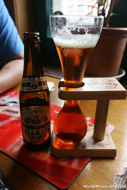 Unique Kwak Beer Glass