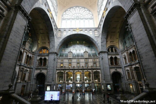 Beautiful Interiors of the Antwerp Railway Station