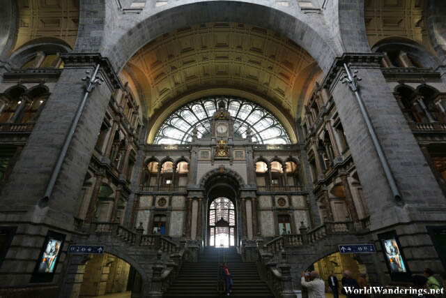 Cavernous Antwerp Railway Station