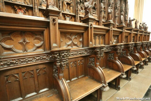 Choir Seats at the Cathedral of Our Lady in Antwerp