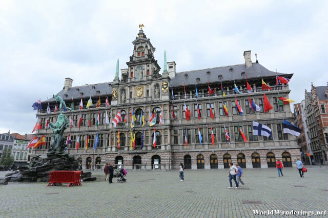 Antwerp City Hall at the Grote Markt
