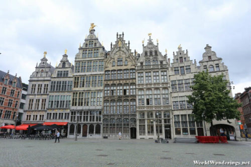 Guildhalls Around the Grote Markt in Antwerp
