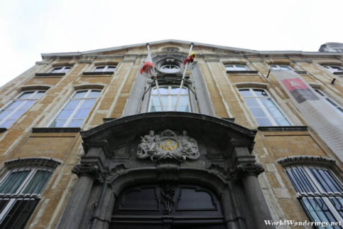 Entrance of the Platin-Moretus Museum in Antwerp