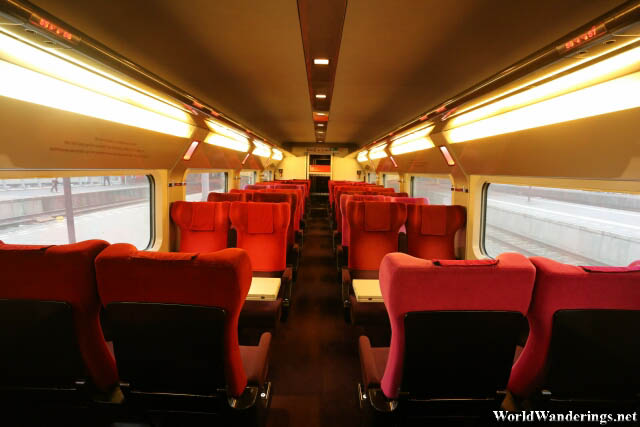 Inside the Thalys High Speed Train Service to Amsterdam