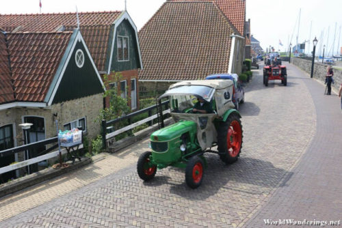 Procession of Farming Tractors at Hindeloopen