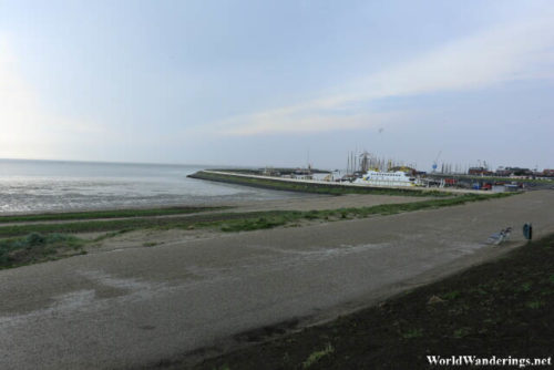 Looking at the Wadden Sea and Harlingen
