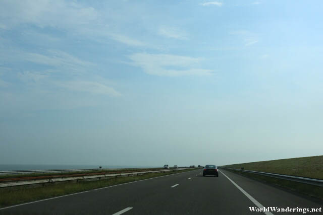 Driving on the Afsluitdijk