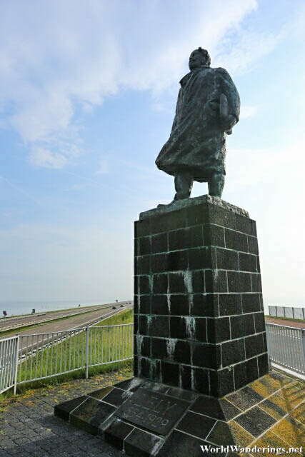 Cornelis Lely at the Afsluitdijk
