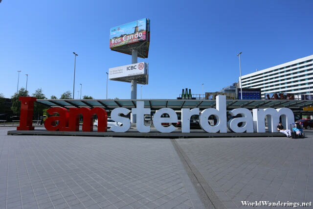 I Amsterdam Sign at Amsterdam Airport Schiphol