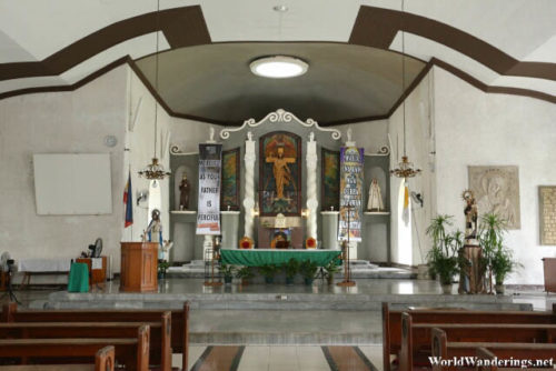 Altar at the Church of Our Lady of the Gate in Daraga