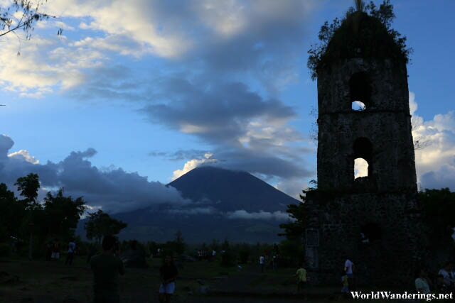 Mayon Volcano and Cagsawa Belfry