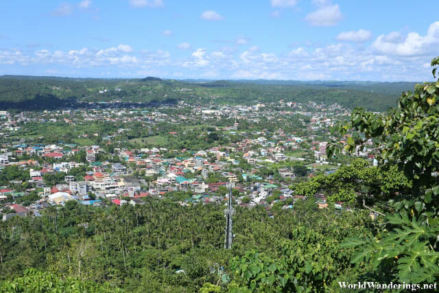 Looking at Legazpi City from Ligñon Hill