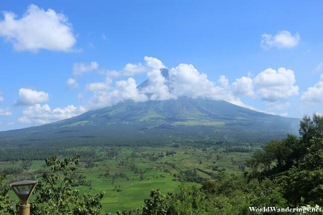 Postcard View of Mayon Volcano from Ligñon Hill