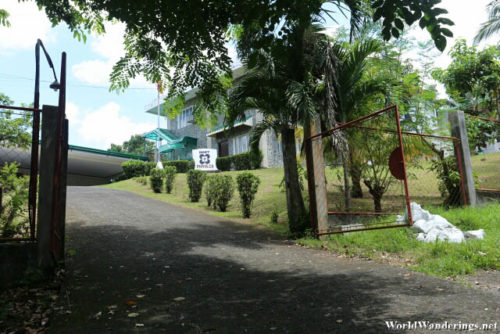 Enteriing the Mayon Volcano Observatory Grounds