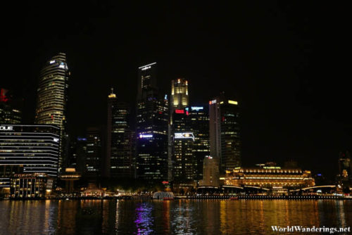 Looking at the Raffles Place