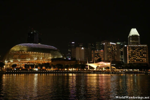 Esplanade Theatres by the Bay at Night