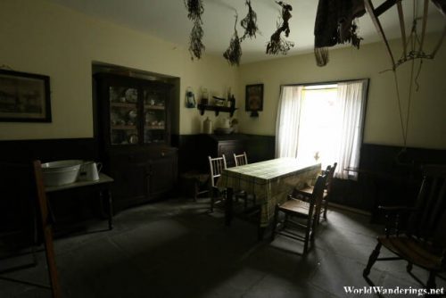 Inside the Doctor's House in Bunratty Folk Park