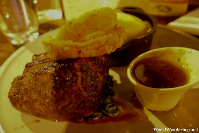 Steak at Cornstore Restaurant in Cork city