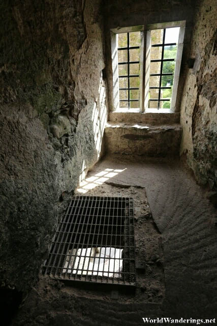 Room with a Murder Hole at Blarney Castle