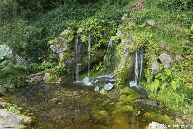 Waterfall at the Bog Garden in Blarney Castle