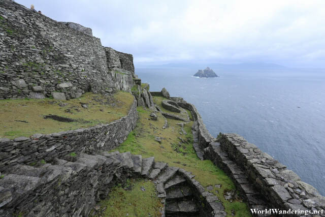 Overlooking the Walls at Skellig Michael