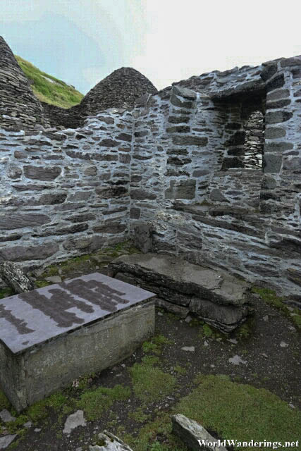 Tombstone Inside the Church of Saint Michael at Skellig Michael
